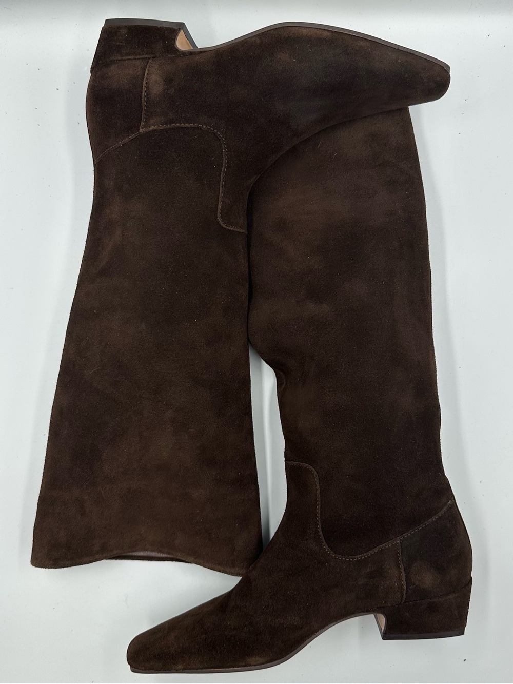 Steve Madden Dantelle Brown Suede Leather Knee Boot Women 7M  Calf is appx 7.5"
